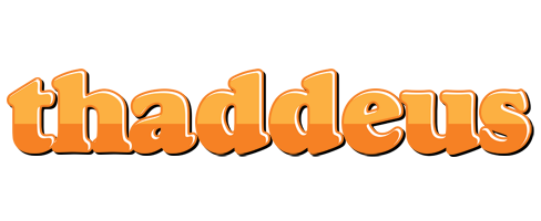 Thaddeus orange logo