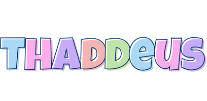 Thaddeus pastel logo