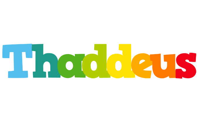 Thaddeus rainbows logo