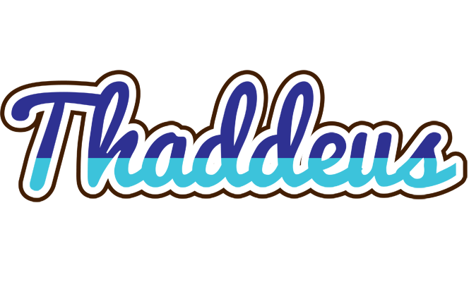 Thaddeus raining logo
