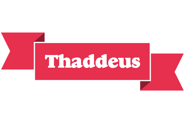 Thaddeus sale logo