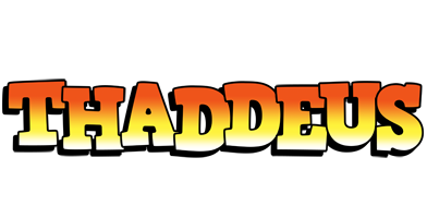 Thaddeus sunset logo