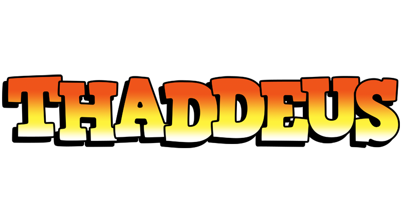 Thaddeus sunset logo