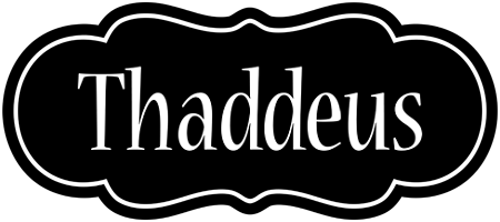 Thaddeus welcome logo