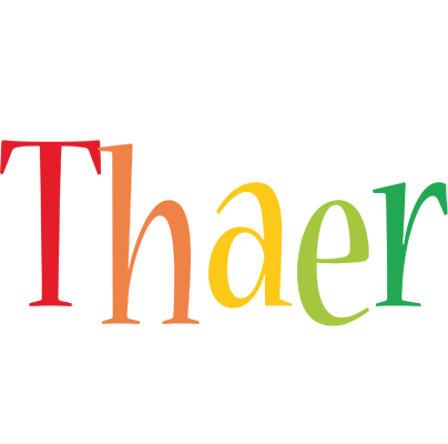 Thaer birthday logo