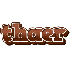 Thaer brownie logo