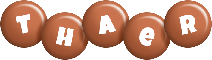 Thaer candy-brown logo
