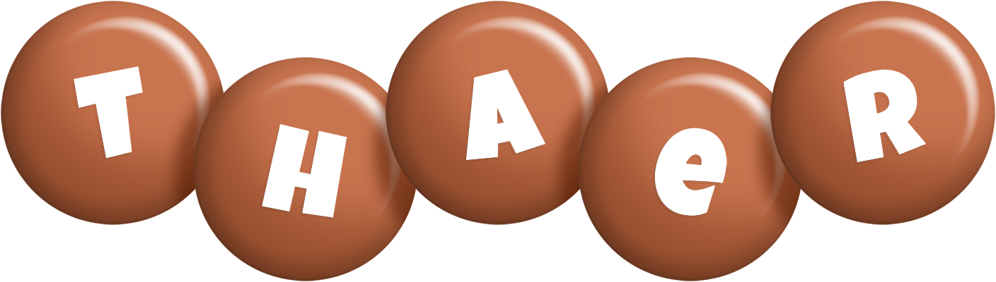 Thaer candy-brown logo