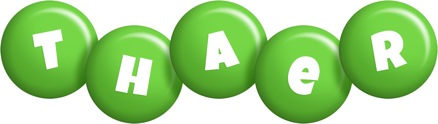 Thaer candy-green logo