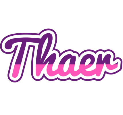 Thaer cheerful logo