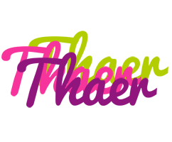 Thaer flowers logo