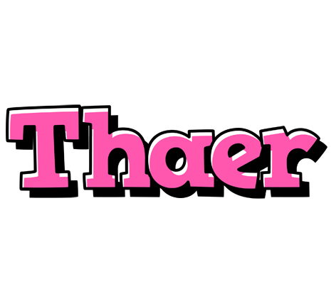 Thaer girlish logo