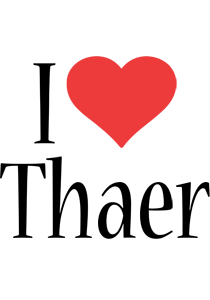 Thaer i-love logo