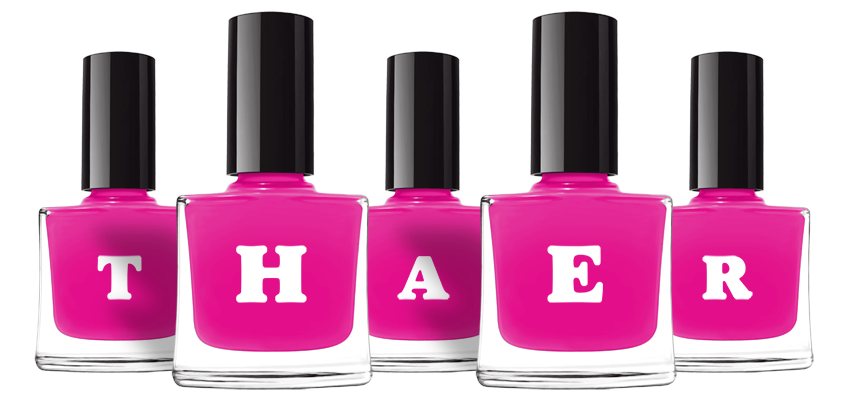 Thaer nails logo