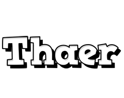 Thaer snowing logo