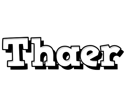 Thaer snowing logo