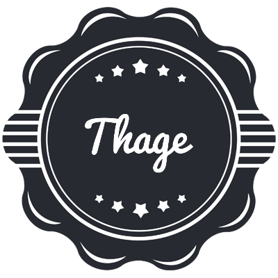 Thage badge logo