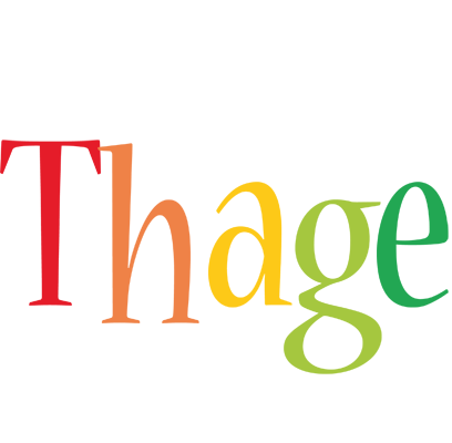 Thage birthday logo