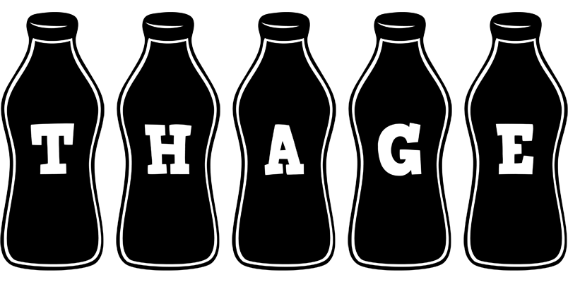 Thage bottle logo
