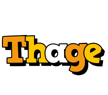 Thage cartoon logo