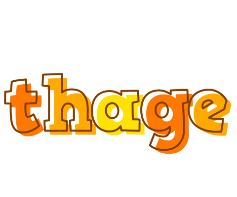 Thage desert logo