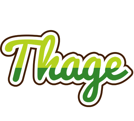 Thage golfing logo