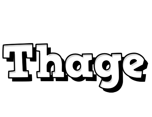 Thage snowing logo