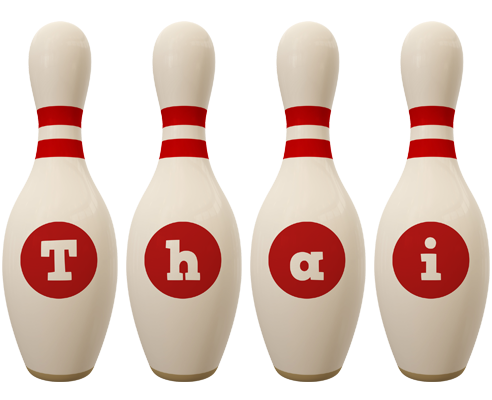 Thai bowling-pin logo