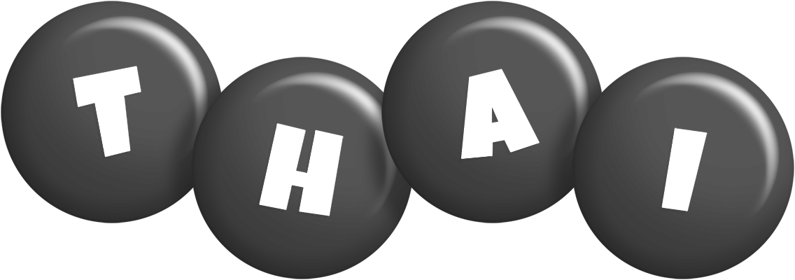 Thai candy-black logo