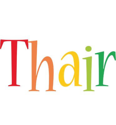 Thair birthday logo