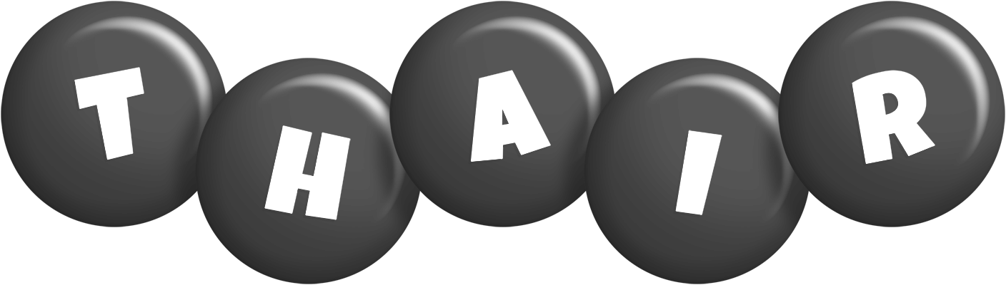 Thair candy-black logo