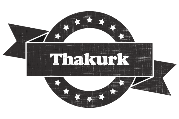 Thakurk grunge logo