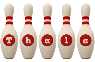 Thala bowling-pin logo
