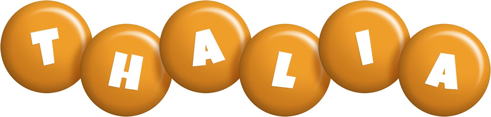 Thalia candy-orange logo
