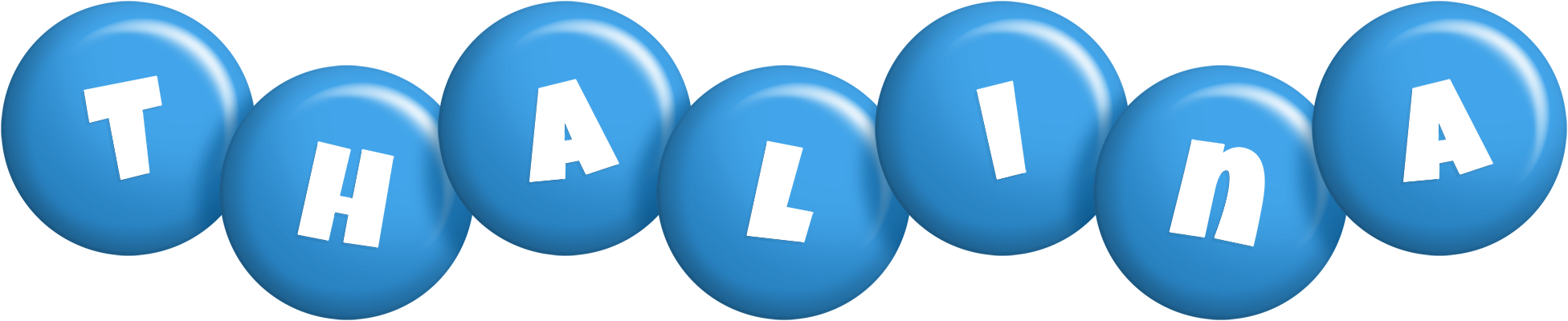 Thalina candy-blue logo