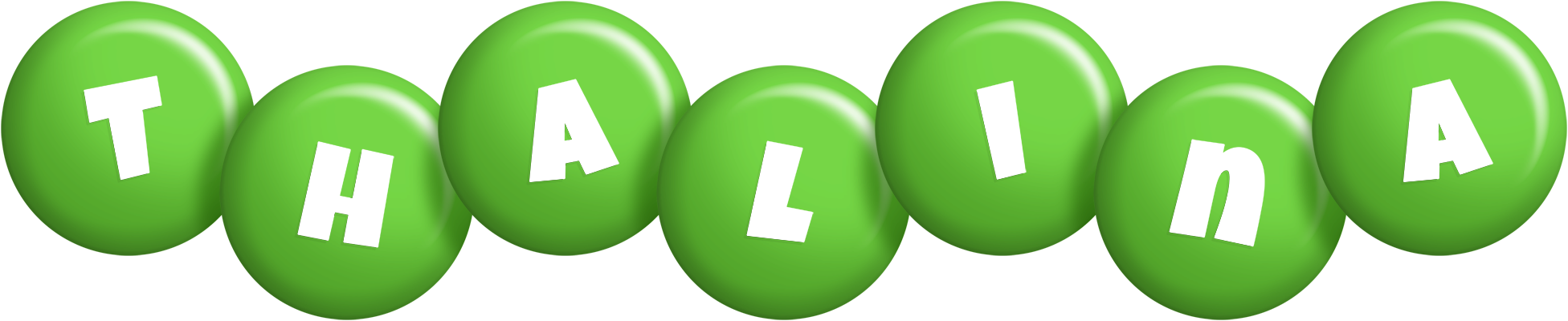 Thalina candy-green logo