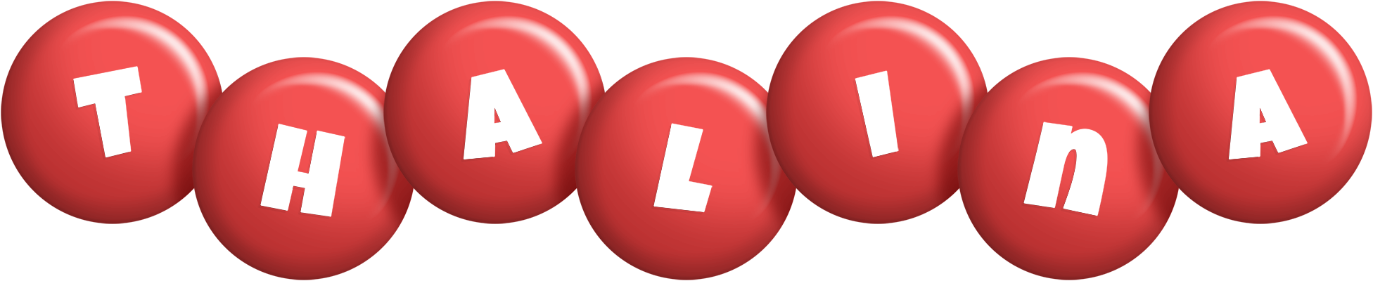 Thalina candy-red logo