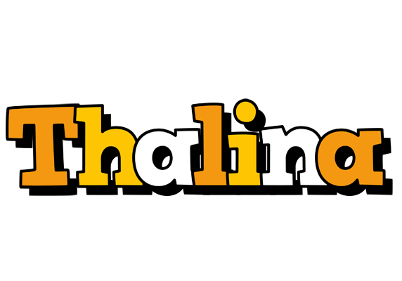 Thalina cartoon logo