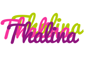 Thalina flowers logo