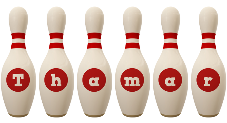 Thamar bowling-pin logo