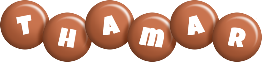 Thamar candy-brown logo