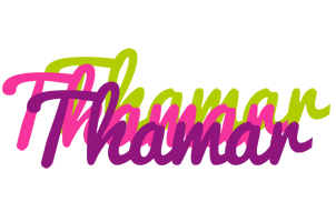 Thamar flowers logo