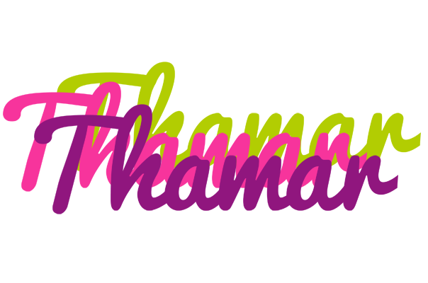 Thamar flowers logo