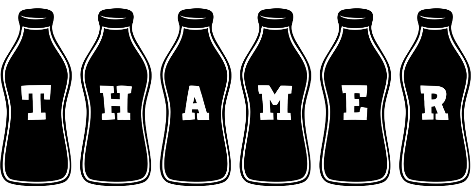 Thamer bottle logo