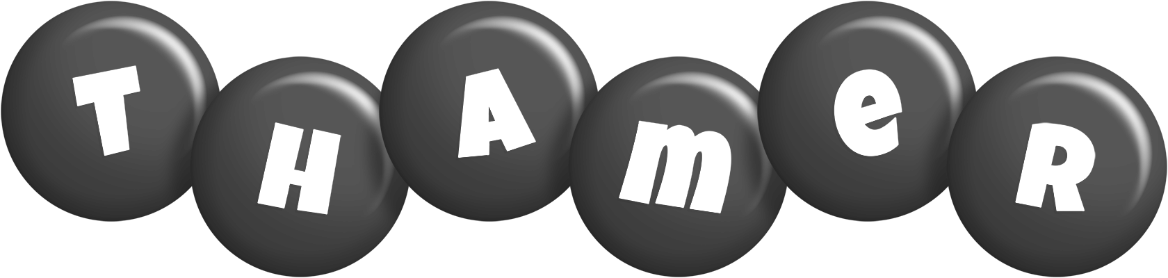 Thamer candy-black logo