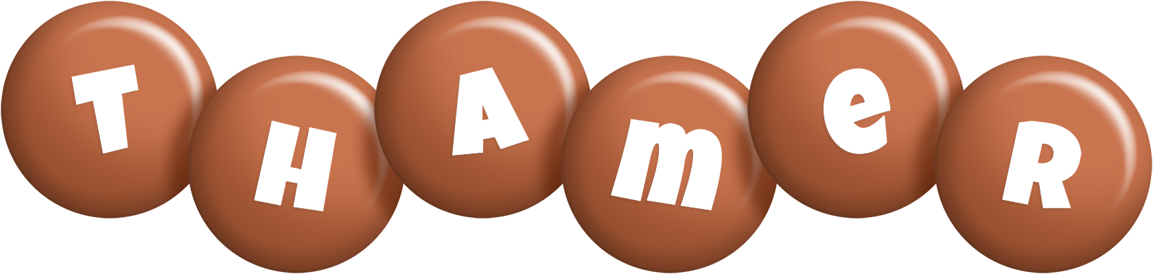 Thamer candy-brown logo