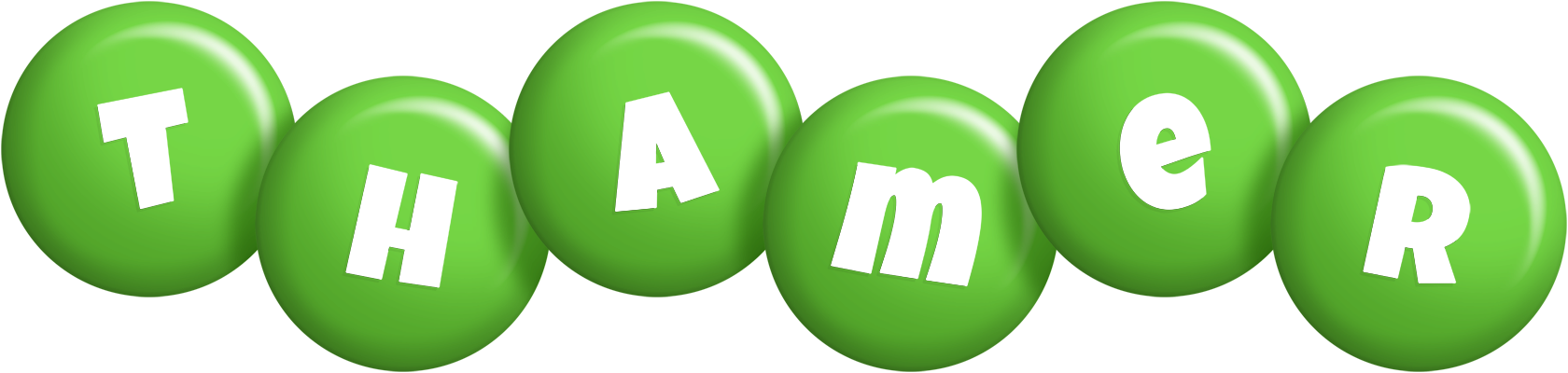 Thamer candy-green logo