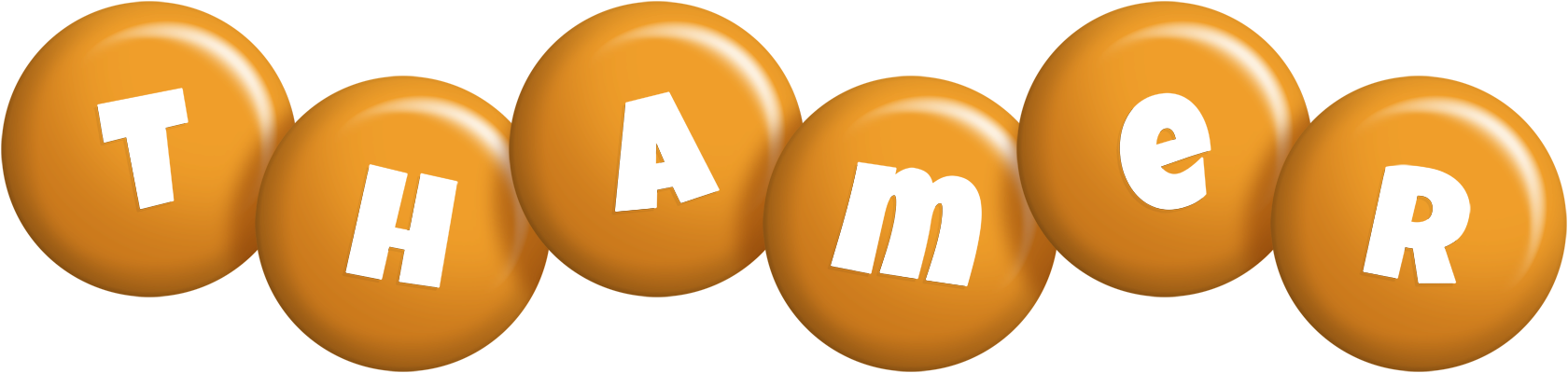 Thamer candy-orange logo