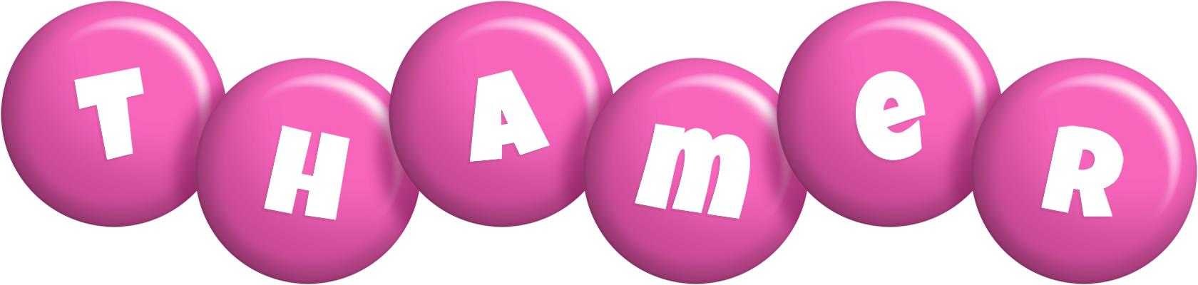 Thamer candy-pink logo