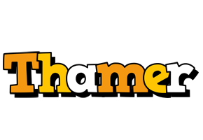 Thamer cartoon logo